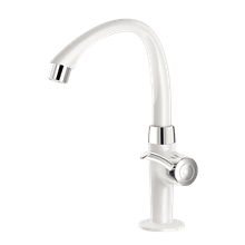Torneira para lavatório de mesa alta móvel 1/2" ABS Línea branco/cromado Tigre #300000678