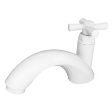 Torneira para lavatorio de mesa 1/2" ABS Cross branco Tigre #300000482