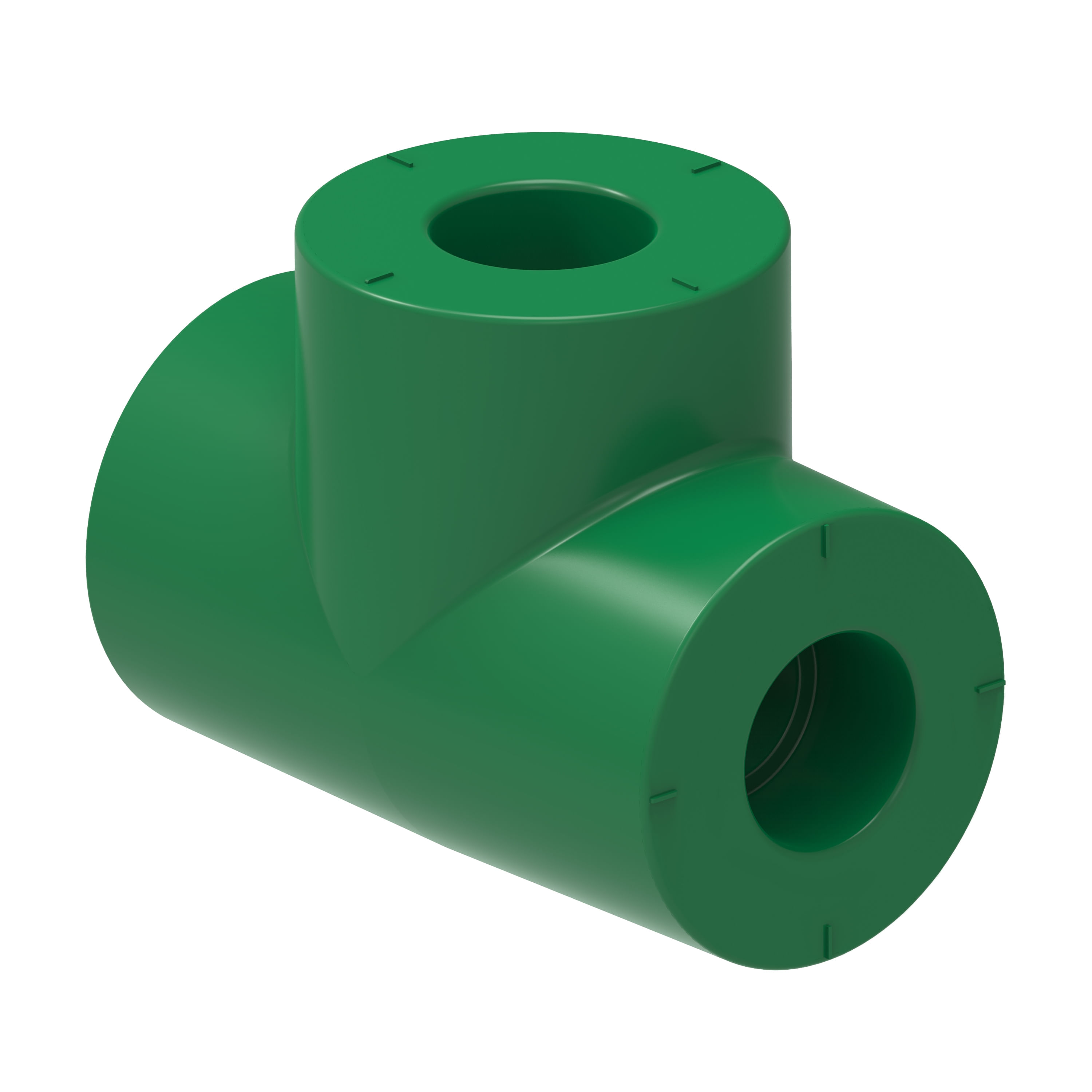 Tê de redução central 90mm x 75mm x 90mm PPR Tigre #22324071