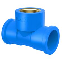 Te de redução 90° soldável com bucha de latão 32mm x 3/4" Tigre #35308385