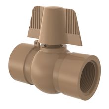 Registro de esfera PVC rosca fêmea 1/2" com borboleta Tigre #27952755