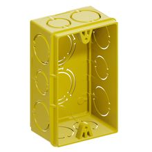 Caixa de luz retangular 4x2 TigreFlex amarelo Tigre #33043538