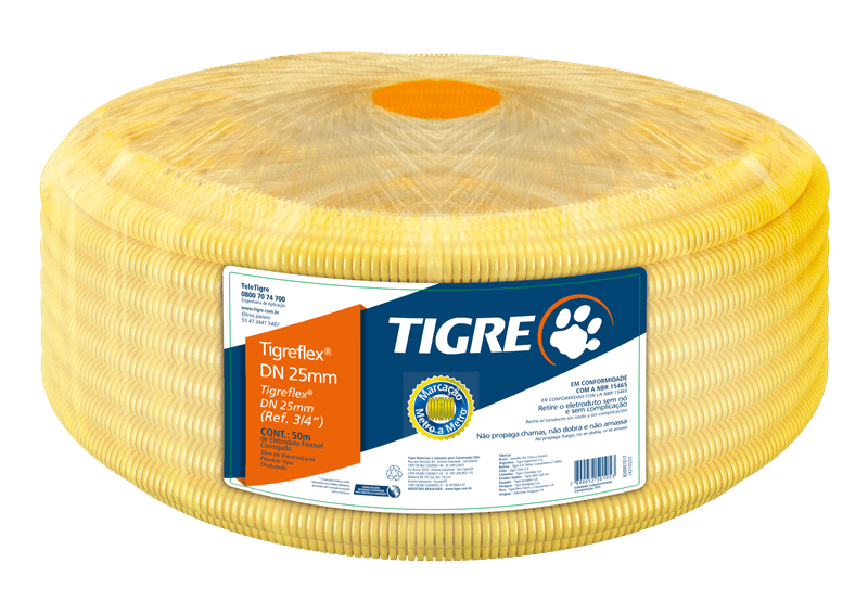 ELETR-FLXCORR-AMAR-25MM-TIGRE-METRO-