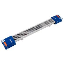 Conjunto grelha calha de piso para pedestre 10cm x 100cm cinza Tigre #100002639