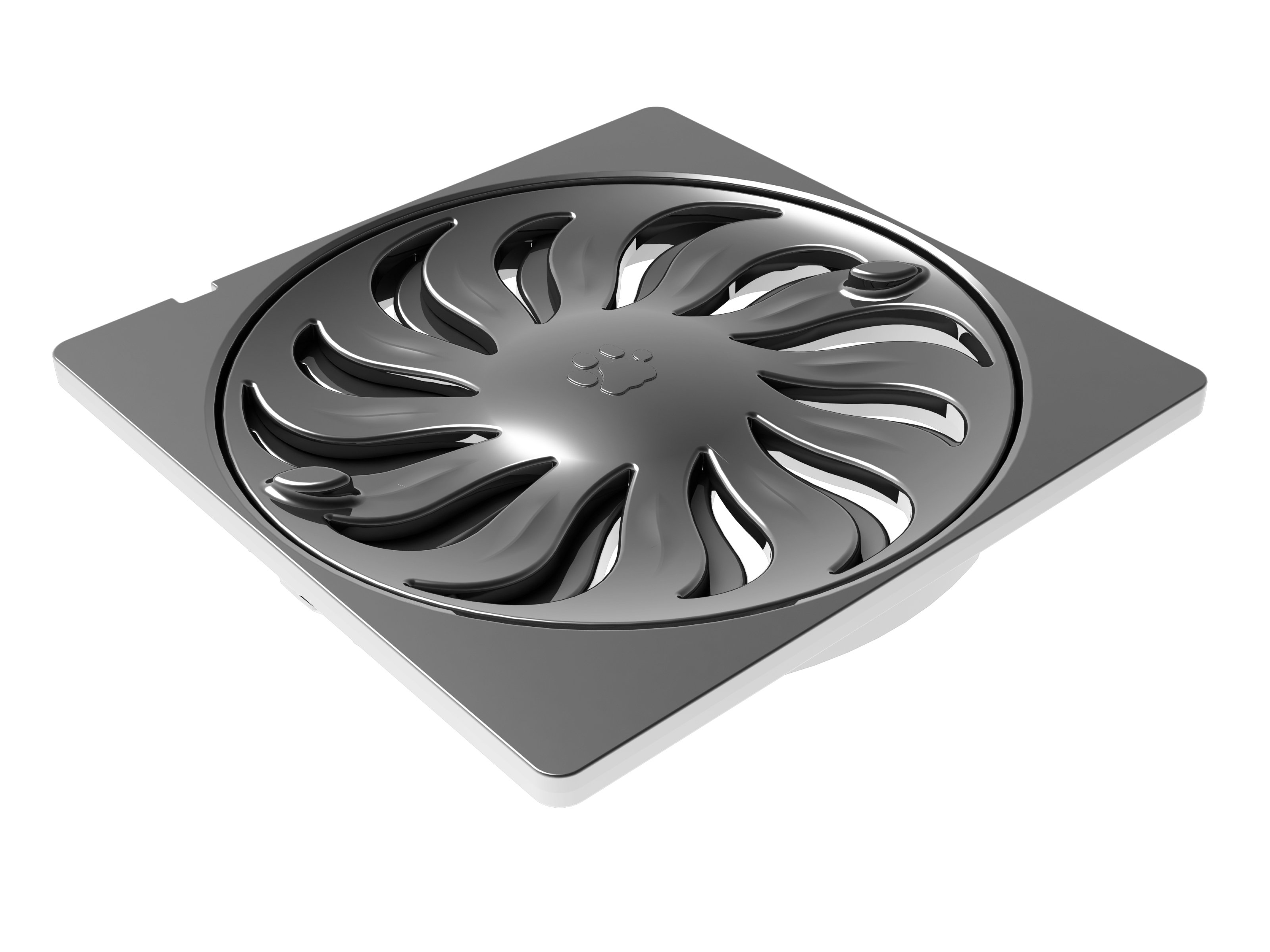 Grelha abre e fecha dn150 quadrada cromado Tigre #27502334