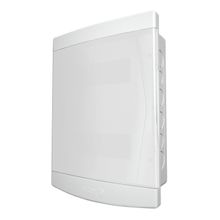 Quadro de distribuição de embutir 12/16 disjuntor sem barramento porta branca Tigre #33046995