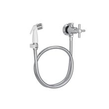 Ducha higiênica com reg+drv cromado gatilho branco Izy Deca #1984.C37.ACT.BR