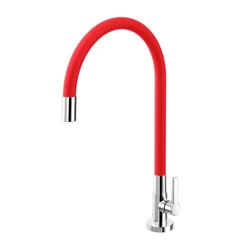 Torneira-para-cozinha-de-mesa-Galiflex-vermelha-Docol