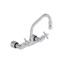 Misturador para cozinha de parede cromado Izy Deca #1258.C37