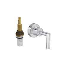 Acabamento para registro de pressão 1/2" e 3/4" com mecanismo 1/2 volta cromado Izy Plus Deca #4916.C24.PQ
