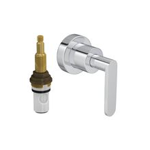 Acabamento para registro de pressão 1/2" e 3/4" com mecanismo 1/2 volta cromado Flex Plus Deca #4916.C21.PQ