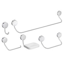 Kit de acessórios com 5 peças cromado Net Deca #2000.C01