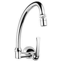 Torneira para cozinha de parede com saida lateral cromado Pratika Tigre Metais