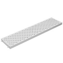 Grelha para calha de piso para pedestre 13cm x 50cm cinza Tigre #32030572