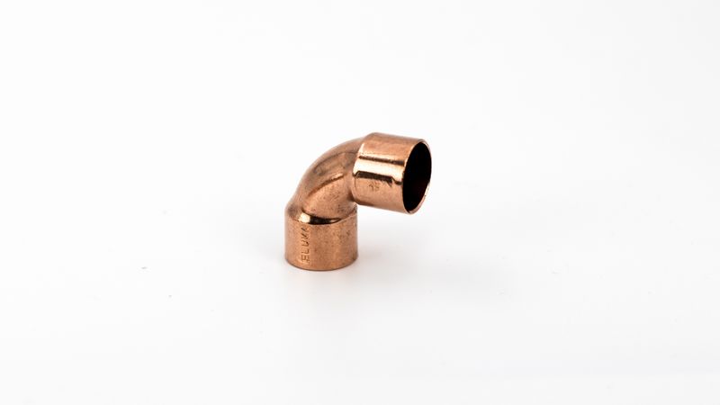 Cotovelo de cobre 607 90º 22mm Eluma #10000115 - Ferreira Gonçalves
