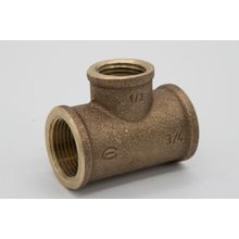 Tê de bronze rosca x rosca 713 rosca central 1 x 3/4 x 1/2 Eluma #10001038
