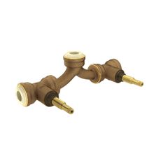 Base misturador para chuveiro com entrada horizontal para CPVC 22mm bruto Fácil Michu Deca #4424.MI.CPVC22