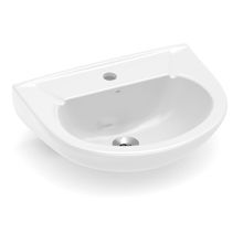 Lavatório para coluna 480X405 furo central sem ladrão Saveiro branco Celite #1020070010300
