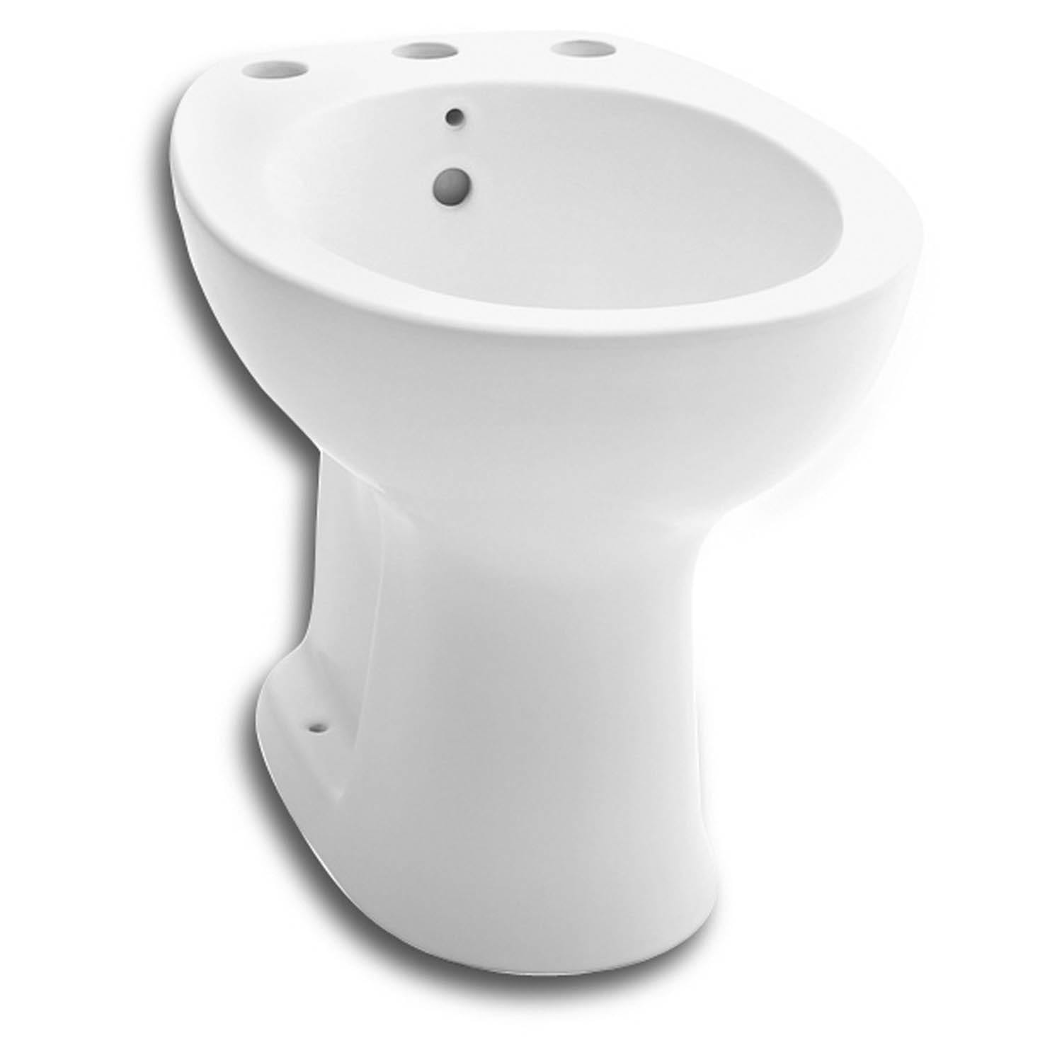 Bidê 3 furos com ducha com ladrão Azalea branco Celite