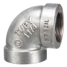 Cotovelo 90° 1/2" preto NPT 150 lb Tupy #6907004