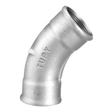 Curva fêmea 45° 1 1/4" galvanizado BSP Tupy #1226008