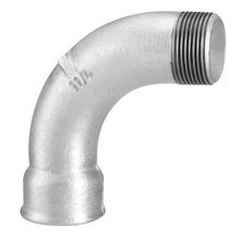Curva macho-fêmea 90° 1 1/2" galvanizado BSP Tupy #1224009