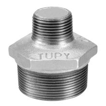 Niple duplo de redução 1" x 3/4" galvanizado BSP Tupy #1239033