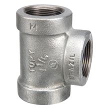 Tê 1 1/4" preto NPT 300 lb Tupy #6844008
