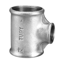 Tê de redução 1" x 3/4" x 1" preto BSP Tupy #1245033