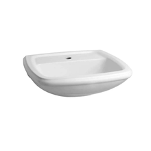 Lavatório para coluna 520X425 furo central sem ladrão Fit branco Celite #1660060011300