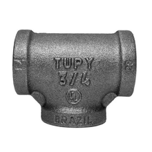 Tê 3/4" preto NPT 300 lb Tupy #6844006