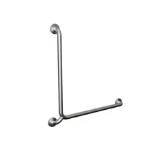 Barra de apoio em L de 70cm inox polido Levevida #348